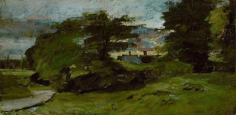 John Constable Landscape with Cottages Sweden oil painting art